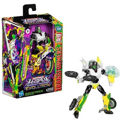Image of Hasbro Transformers Generations Legacy Evolution Deluxe Class action figurine G2 Universe Laser Cycle 14 cm, Black, (F7512)