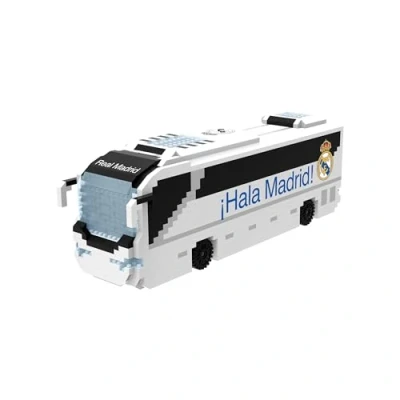 Image of FOCO Officially Licensed Real Madrid CF BRXLZ Bricks 3D Football Coach Construction Kit