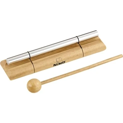 Image of Nino Percussion Energy Chimes Instrument Large with Beater Gift Idea for Children from 3 Years Wood and Aluminium, Natural (NINO579L)