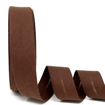 Image of Byetsa Chocolate Brown 30mm Polycotton Bias Binding on a 25m Roll