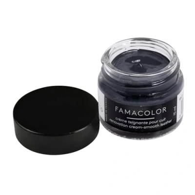 Image of Famaco Leather Repair &amp; Dye Cream Self Seal Colourant for Quick and Easy Suitable Sofas, Car Seats, Shoes, Handbag, More (Grey Anthracite)