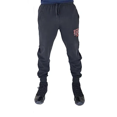 Image of Ecko Unltd. Men&#039;s Urban Cotton Designer Printed Logo Jog Jogger Sports Sweatpants, Black, Red, Green (UK, Waist, S, Regular, Black)