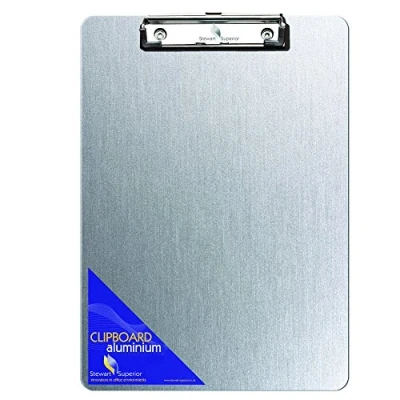 Image of Seco A4 Heavy Duty Aluminium Rust Proof Clipboard (Pack of 12)