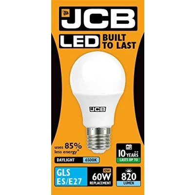 Image of 5 x 10W LED GLS Bulb Opal ES E27 6500K Daylight 820lm (JCB S10990)