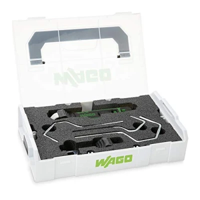 Image of WAGO Cable Knife Set in L BOXX 206 1400 Strip range: Ø 4 mm to 70 / 0.16&quot; 2.75&quot;; incl. 5 saddle brackets for intelligent bracket system