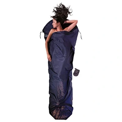 Image of COCOON Premium Silk/Egyptian Cotton MummyLiner Tuareg Blue