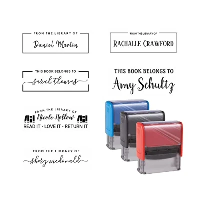 Image of iStampStore Custom Library Stamp, from The of This Book Belongs to, Stamp