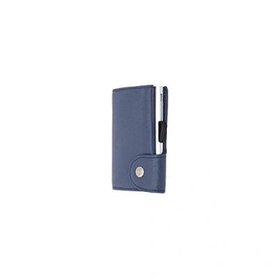 Image of C Secure Mens Single Card Holder Wallet Blue Marino