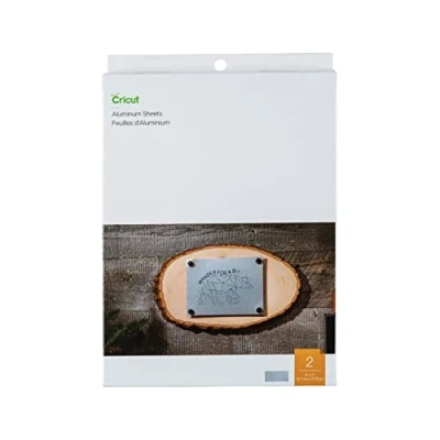 Image of Cricut Aluminium Sheets, 12.7 cm x 17.7 (5&quot; 7&quot;) (2 ct), Silver, 12.7cm 17.75cm