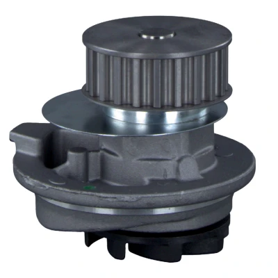 Image of 90220568 Water pump FEBI BILSTEIN 01259 21 Cast Aluminium with seal ring Plastic VAUXHALL: Astra Mk2 CC, Mk3 Calibra, OPEL: Kadett E CC