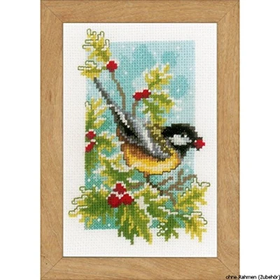 Image of Vervaco Counted Cross Stitch Kit: Miniatures 4 Seasons: Set of 4, COTTON, NA, 8 x 12cm