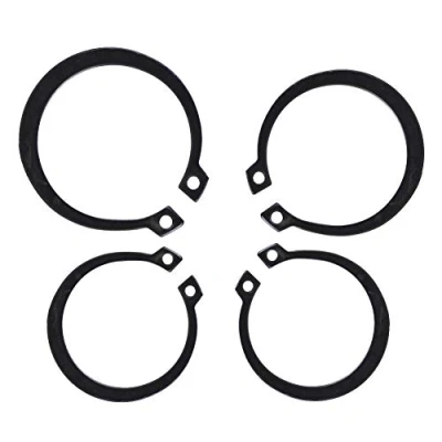 Image of External Retaining Ring Assortment Set, Tensile Strength Black Circlip Kit 2 32mm Snap for Securing