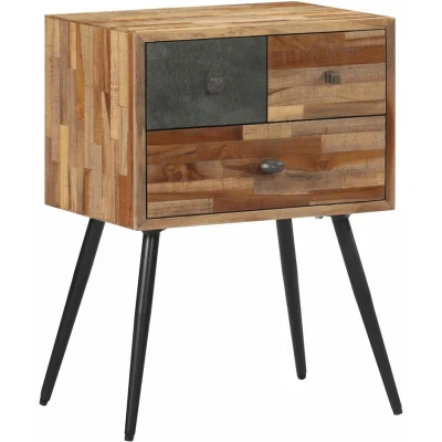 Image of vidaXL Bedside Cabinet 47x31.5x60 cm Solid Wood Teak