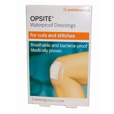 Image of OPSITE Waterproof Dressings x5 6.5cm x5cm