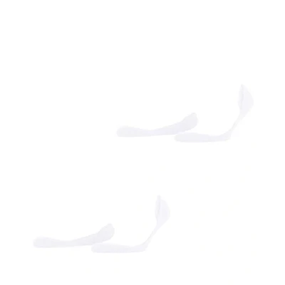 Image of ESPRIT Women&#039;s Solid Low 2 Pack W IN Cotton No Show Plain Pairs Liner Socks, White (White 2000), 2.5 5