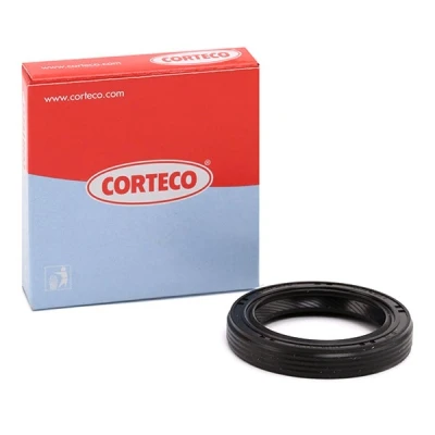 Image of 2590A052 Crankshaft Seal CORTECO 12010674B frontal sided ACM (Polyacrylate) FIAT: Seicento / 600 Hatchback, Doblo I Estate, Multipla