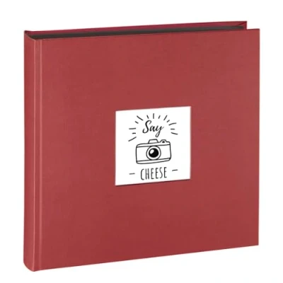 Image of Hama 00002565 30 x cm Fine Art jumbo photo Album Burgundy/Black Pages
