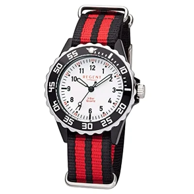 Image of Regent Unisex Children Analogous Quartz Watch with Textile Strap 12400277