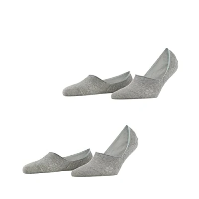 Image of Burlington Everyday 2PACK Hidden IN SHOE Trainer socks, Women&#039;s, Size: 2.5/3.5, Light grey