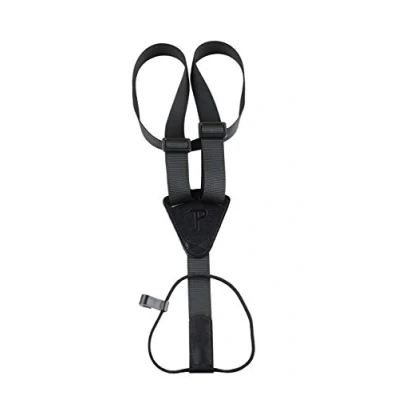 Image of Perri’s Leathers Ltd. Ukulele Strap Nylon Poly Pro Woven Classical Black Adjustable Made in Canada (UKECR BK)