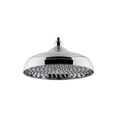Image of Nuie HEAD16 ǀ Traditional Bathroom Edwardian Inspired 12&quot; Apron Fixed Shower Head, 145mm x 300mm 300mm, Chrome