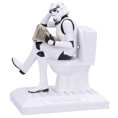 Image of Nemesis Now Stormtrooper Pooper Trooper Figurine, Humorous Collectible, Geek Decor, Officially Licensed Original Star Wars Merchandise