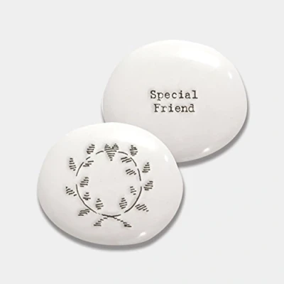 Image of East of India Porcelain Pebble Special Friend