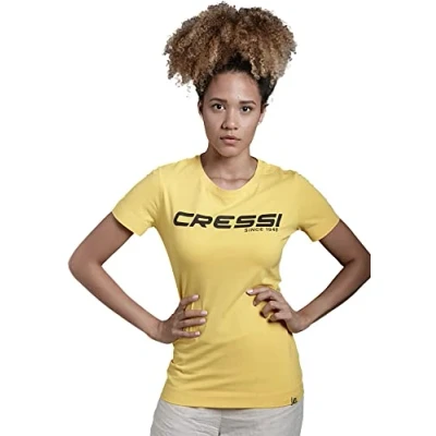Image of Cressi T Shirt, Lady, Yellow Black, S