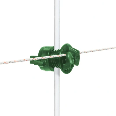 Image of 250x Screw on Rod Insulator 6/14 mm Green Insulators Mobile post