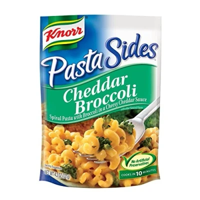 Image of Knorr Pasta Sides: Cheddar Broccoli (Pack of 4) 4.3 oz Bags