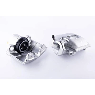 Image of DDY23371X Brake caliper HELLA 8AN 355 789 131 Grey Cast Iron without holder FORD: StreetKA Convertible, FIESTA 5, Fusion Estate, MAZDA: 2 Hatchback