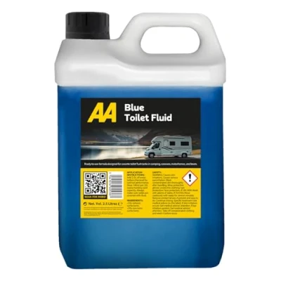 Image of AA Toilet Cleaner Blue Flush for Caravans &amp; Motorhomes, 2.5 Litre, Formaldehyde Free, Fluid