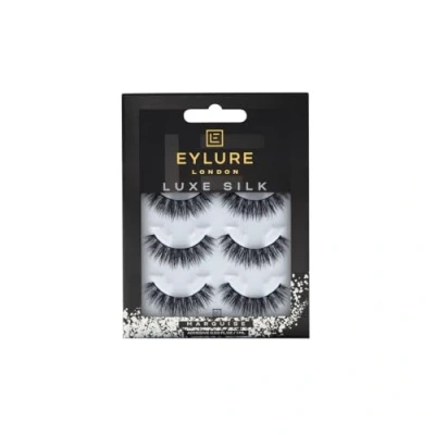 Image of Eylure False Lashes, Luxe Silk Marquise with Adhesive Included, 3 Pair