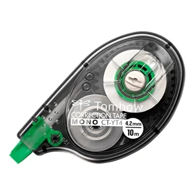 Image of Tombow 315030 Mono Correction Tape in Clear Roller Case 4mmx10m Ref CT YT4 [Pack 10]