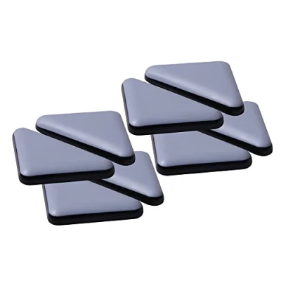 Image of Furniture Sliders For Carpet And Hardwood Floors Adhesive Glides Self Stick pads (triangle35mm, 8)