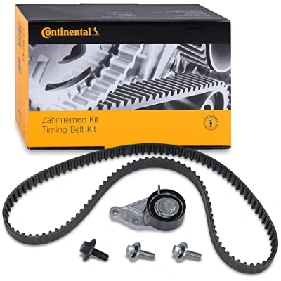 Image of 1672143, 3M5Q8A615DA Timing belt kit CONTITECH CT881K2 117 with camshaft screws FORD: Focus Mk1 Hatchback, 2, Puma VOLVO: V50, S40 II