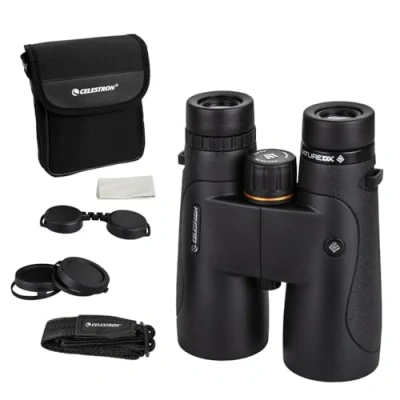 Image of Celestron 72325 Nature DX 10x50 Outdoor and Birding Binoculard, Fully Multi Coated with BaK 4 Prisms, Rubber Armoured, Fog &amp; Waterproof