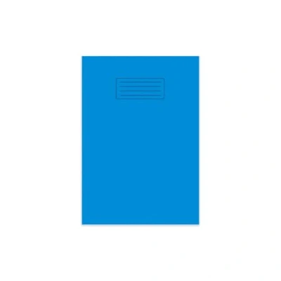Image of indigo® A4 60 Pages Exercise Book with Bright Laminated Cover 8mm Lined and Margin (Single Pack, Blue)