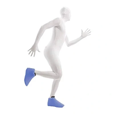 Image of Morphsuits Blue Shoe Covers One Size Colourful Costume Accessory