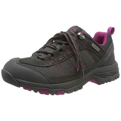 Image of Trespass Women Scree Low Rise Hiking Boots, Black (Castle CSL), 9 UK