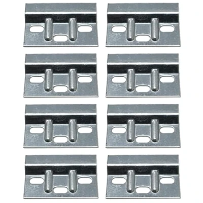 Image of fiXte Heavy Duty Kitchen Cabinet Hanging Brackets Hanger Plate for Wall Mounting Cupboards 63mm x 38mm 1.6mm (8 Pack)