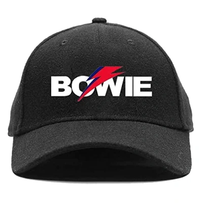 Image of Band Monkey David Bowie Unisex Baseball Cap Aladdin Sane Bolt Logo