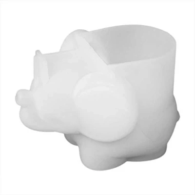 Image of Epoxy Silicone Mold Elephant Resin Mould 3D Animal Casting Molds Makeup Sponge Holder Storage Crafts, Decorations