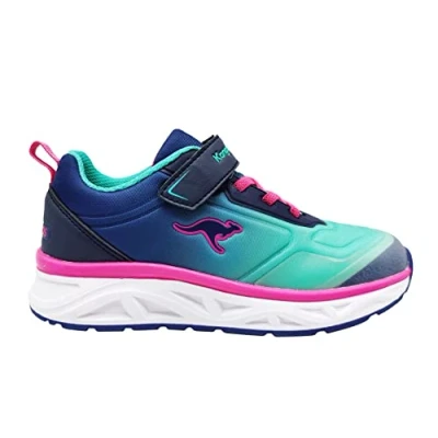Image of KangaROOS Women&#039;s K ok Airos EV Sneaker, Navy Daisy Pink, 3.5 UK