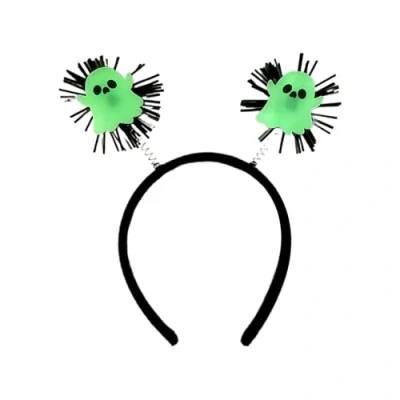 Image of amangul Glow in Dark Halloween Headbands Headwear Hair Hoop for Headpiece Fancy Dress Party Supplies(Ghost)