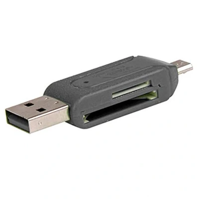Image of dragonaur 2 in 1 USB OTG Card Reader Universal Micro TF SD Memory Adapter for PC Mobile Phone Black