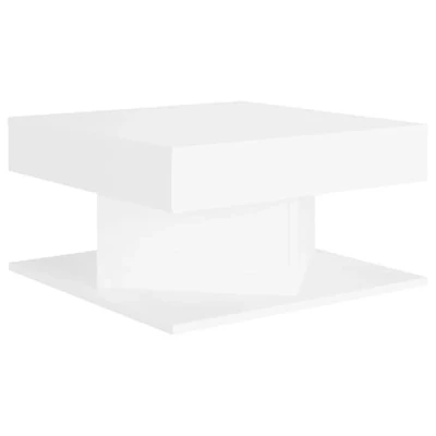 Image of vidaXL Coffee Table Indoor Home Living Room Furniture Accessories Household Couch End Accent Side Sofa Storage Set Chipboard White
