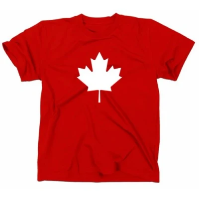 Image of Styletex23 Canada Maple Leaf T Shirt, red, S