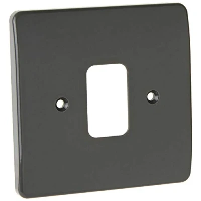 Image of MK Electric Logic Plus 1 Module Grid Front Plate