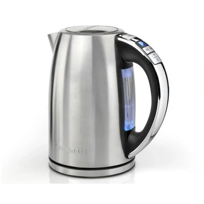 Image of Cuisinart Multi Temp Jug electric kettle, Fast boil, 3KW, Cordless, Silver, Stainless Steel finish, 1.7L Capacity, Adjustable temperature, Removable washable anti scale filter